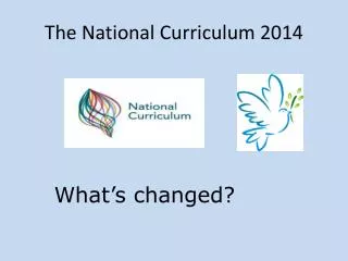 The National Curriculum 2014