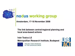 no d us working group Amsterdam, 17-18 November 2008