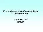 Protocolos para Gerência de Rede SNMP e CMIP Liane Tarouco UFRGS - slide 1