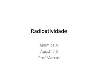 radioatividade