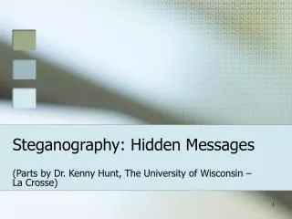 Steganography: Hidden Messages