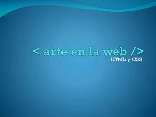 arte en la web