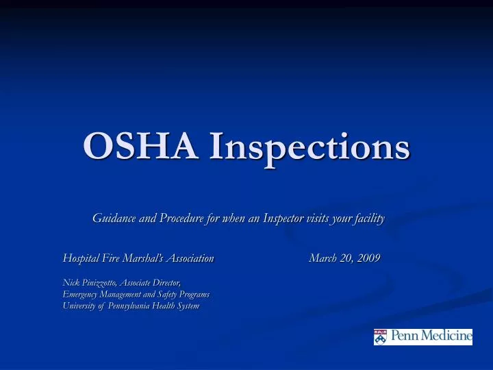 osha inspections