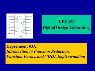 CPE 169 Digital Design Laboratory