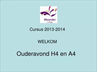 ouderavond h4 en a4
