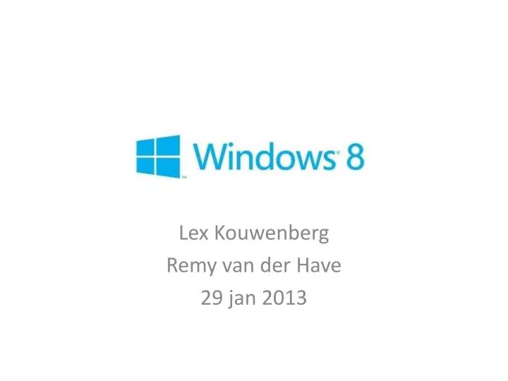 lex kouwenberg remy van der have 29 jan 2013