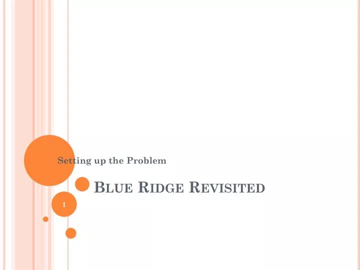 blue ridge revisited