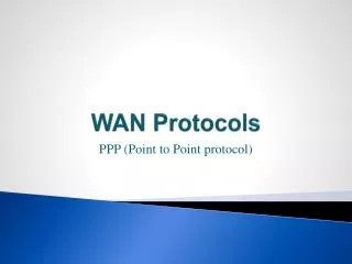 WAN Protocols