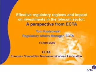 ECTA European Competitive Telecommunications Association