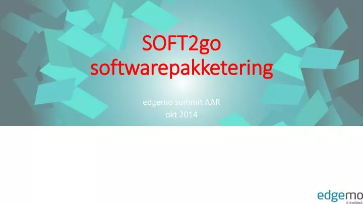 soft2go softwarepakketering