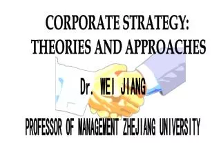 CORPORATE STRATEGY: THEORIES AND APPROACHES