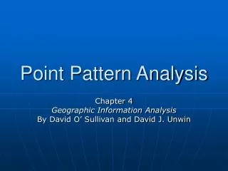 Point Pattern Analysis
