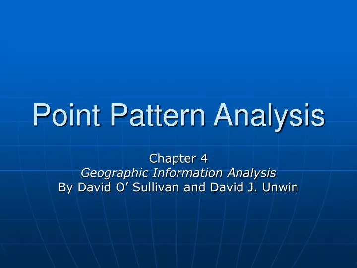 point pattern analysis