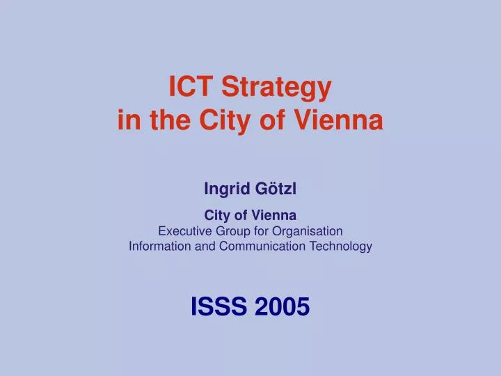 ict strategy in the city of vienna
