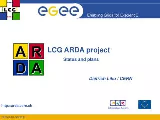 LCG ARDA project Status and plans