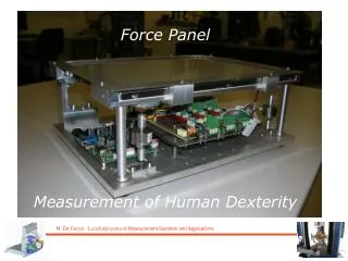 Force Panel Measurement of Human Dexterity