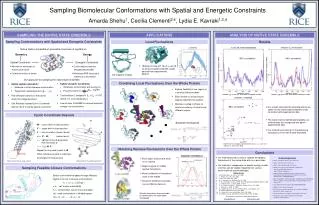 Sampling Biomolecular Conformations with Spatial and Energetic Constraints