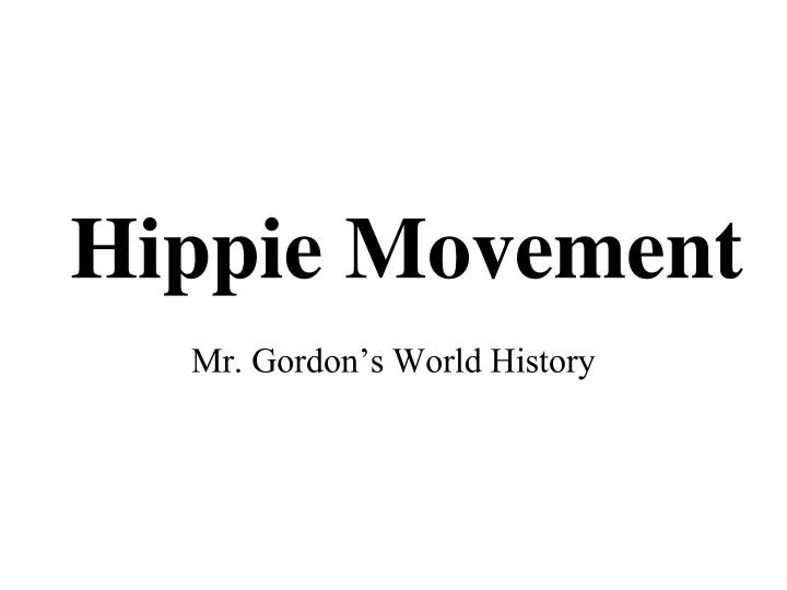 hippie movement