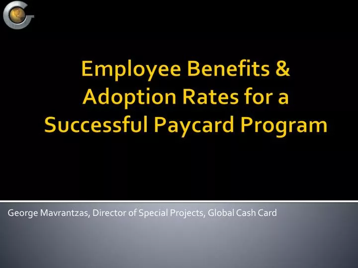 george mavrantzas director of special projects global cash card