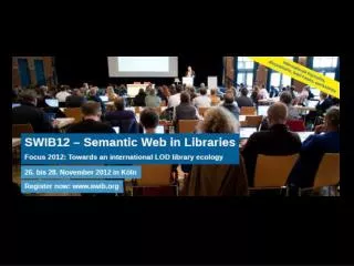 SWIB Semantic Web in Libraries swib