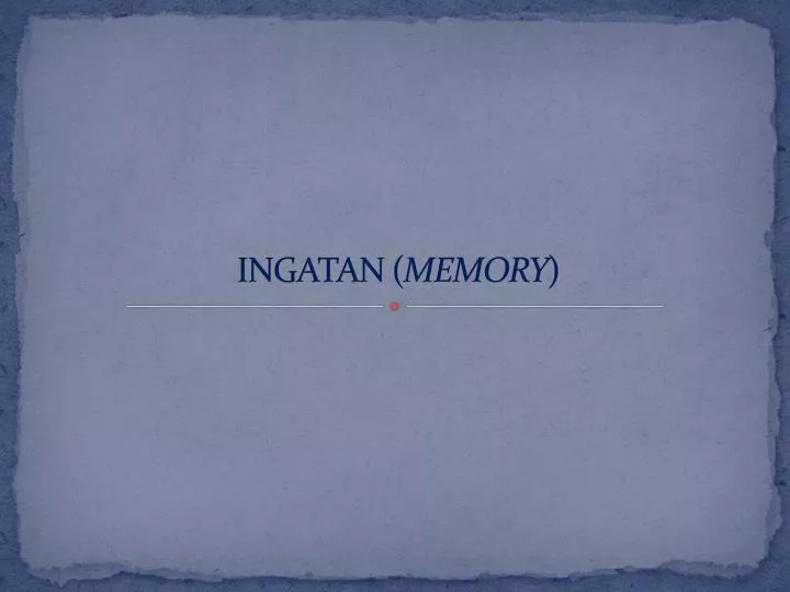 ingatan memory