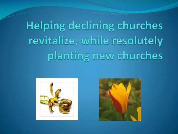 helping declining churches revitalize while resolutely planting new churches