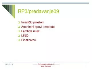 rp3 predavanje09