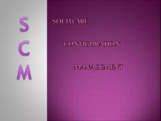 software configuration management