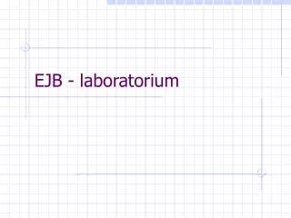 EJB - laboratorium
