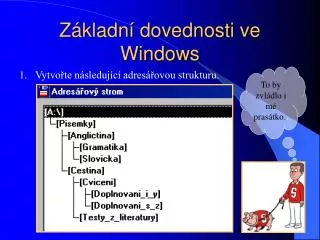 z kladn dovednosti ve windows