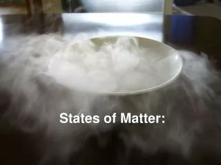 States of Matter: