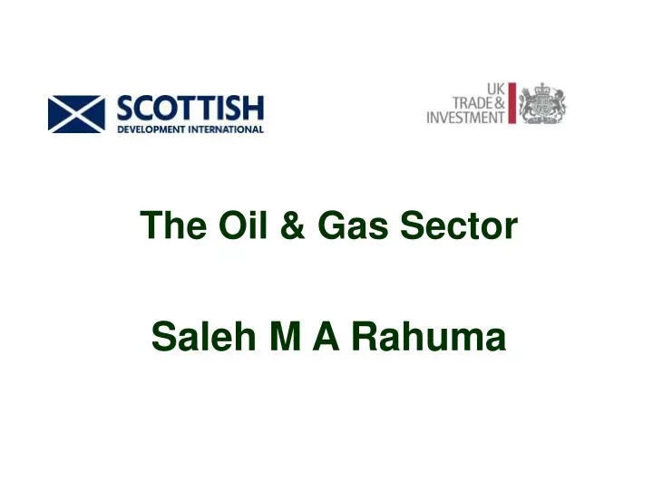 the oil gas sector saleh m a rahuma