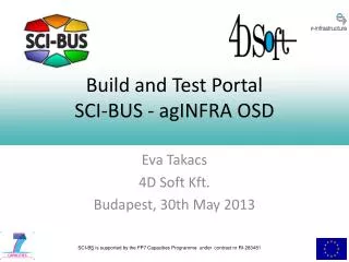 Build and Test Portal SCI-BUS - agINFRA OSD