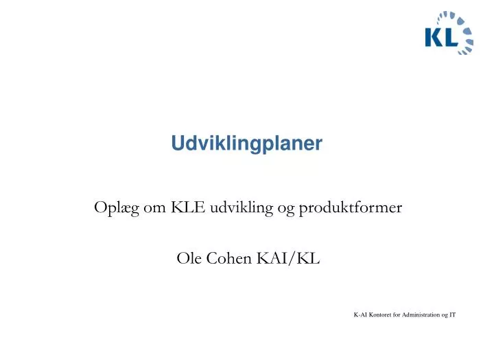 udviklingplaner