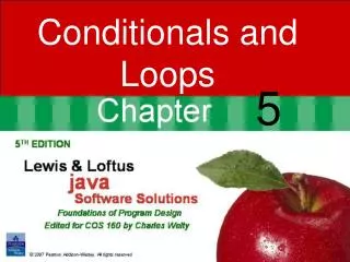 Conditionals and Loops