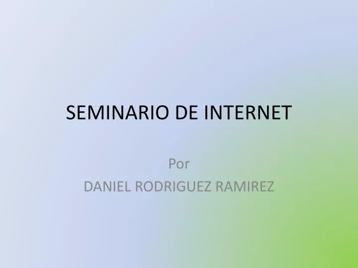 seminario de internet