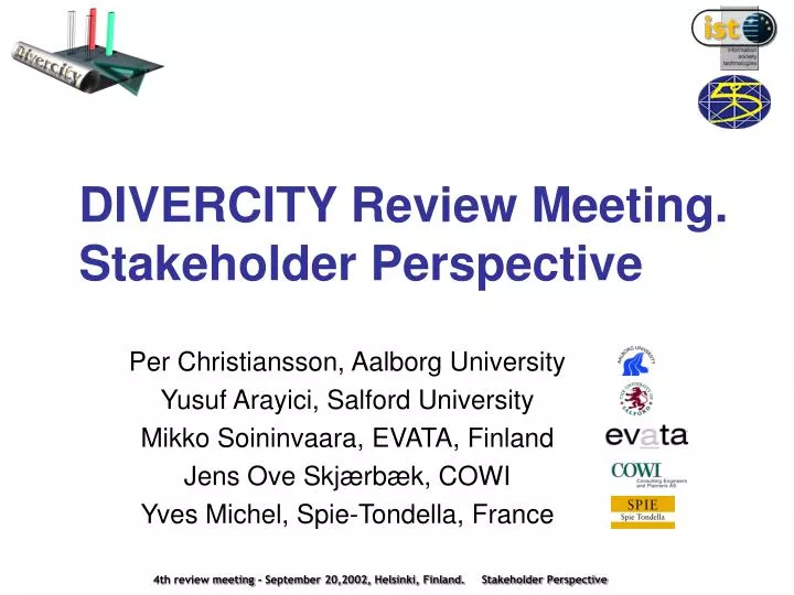 divercity review meeting stakeholder perspective