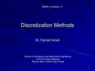 Discretization Methods