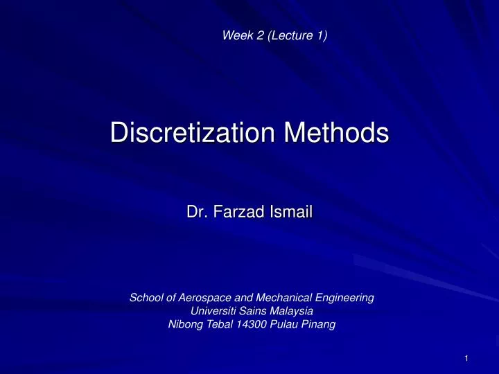 discretization methods