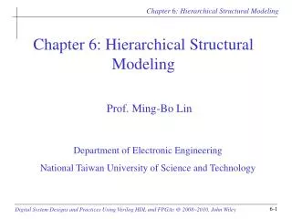 Chapter 6: Hierarchical Structural Modeling