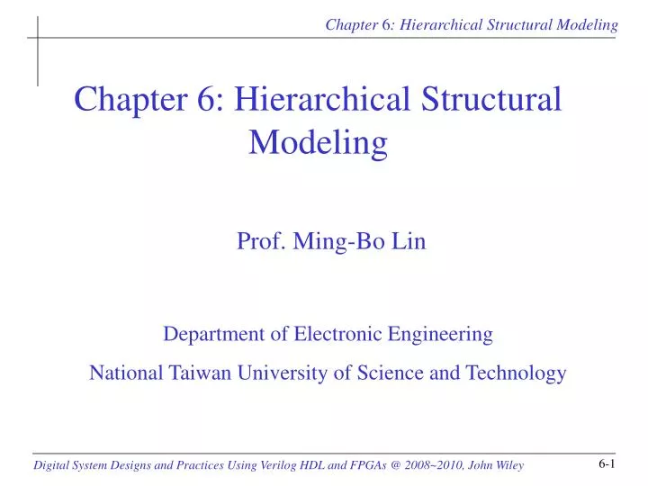 chapter 6 hierarchical structural modeling