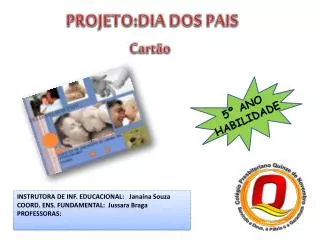 projeto dia dos pais