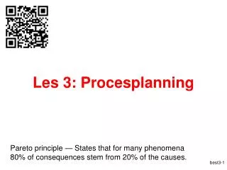 les 3 procesplanning