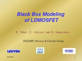 Black Box Modeling of LDMOSFET