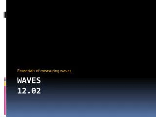 Waves 12.02