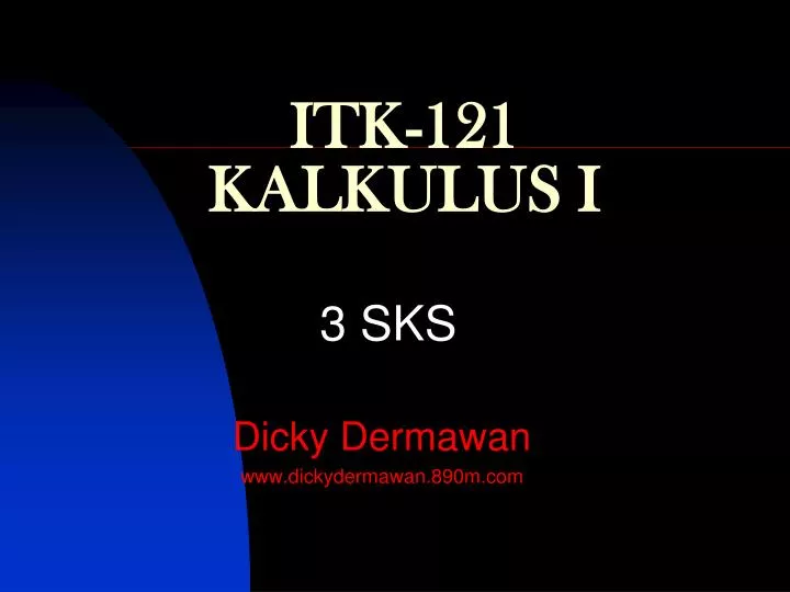 itk 121 kalkulus i