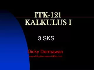 itk 121 kalkulus i