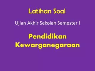 latihan soal
