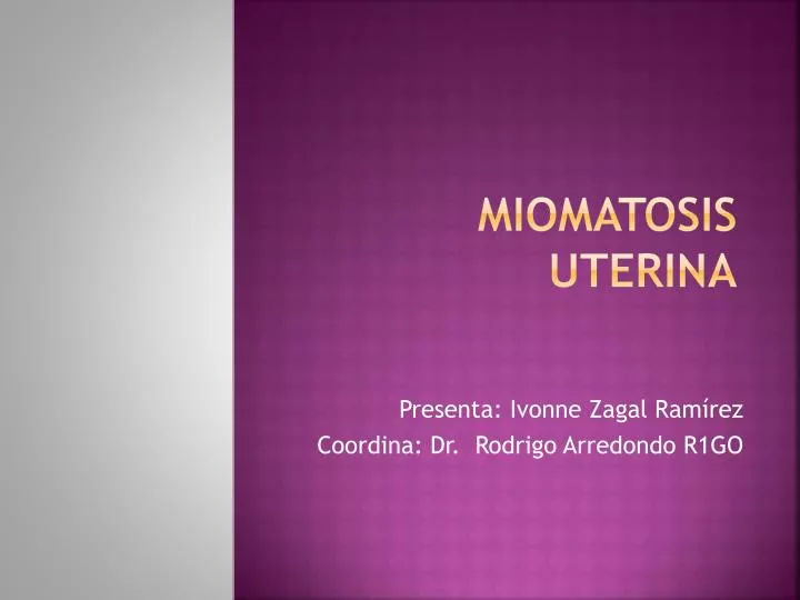 miomatosis uterina