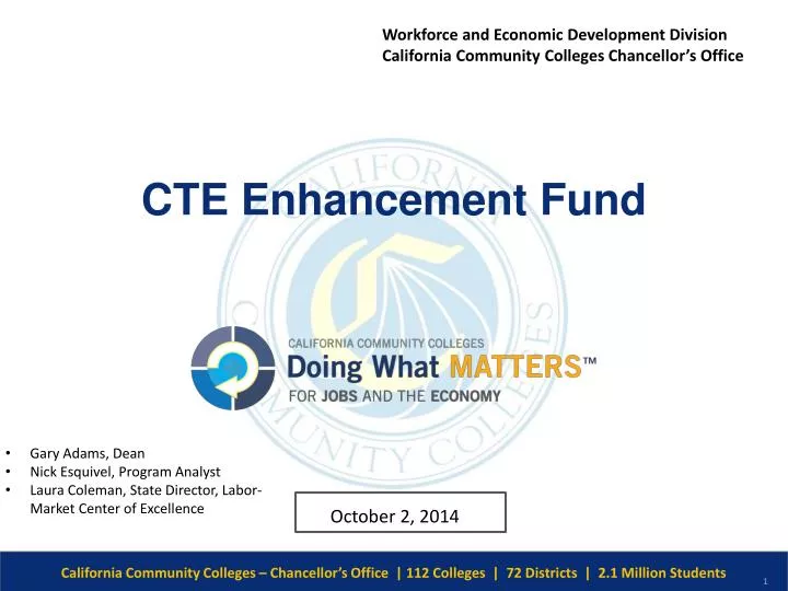 cte enhancement fund